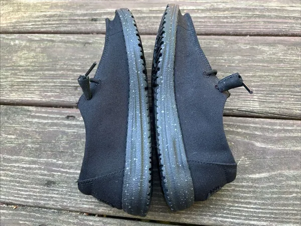 Hey Dude Wendy Canvas Mono Women’s Black Minimalist Loafers/Shoes|Size:W5 EU:36 - Image 6