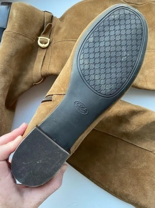 Circa Joan and David • Suede Leather Brown Boots - Image 6