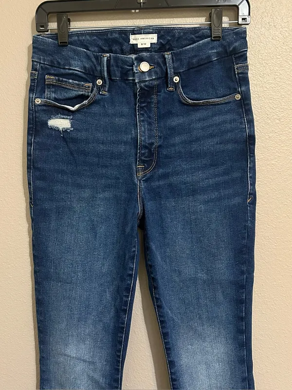 Good American Good Legs Always Fit Crop High Rise Skinny Jeans Women’s Size 6-12 - Image 3