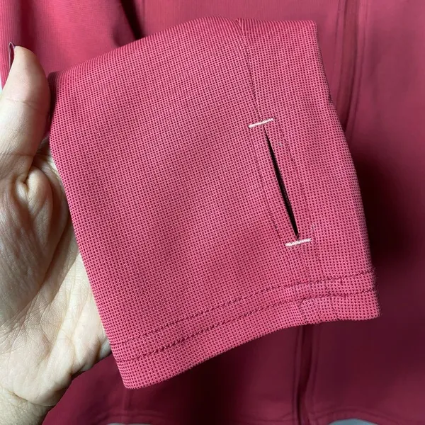 KUHL Full Zip Lightweight Hooded Sweatshirt Outdoor Athleisure Pink Sz Medium - Image 7