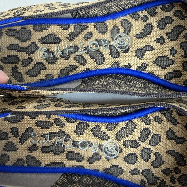 Rothy's Size 10 The Flat Ballet Spotted Leopard Animal Print‎ Round Toe Retired - Image 8