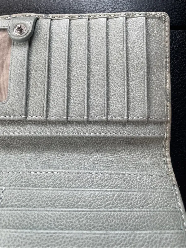 Brahmin Cream Croc-Embossed Wallet - Image 4