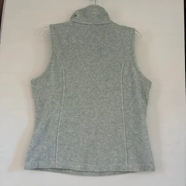 Columbia‎ Benton Springs Fleece Vest Womens Medium Grey Full Zip XL6953 - Image 2