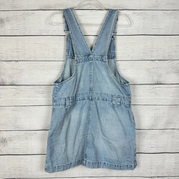 We The Free People‎ Edie Denim Skirtall Sz Large Skirt Overalls Boho Western - Image 5