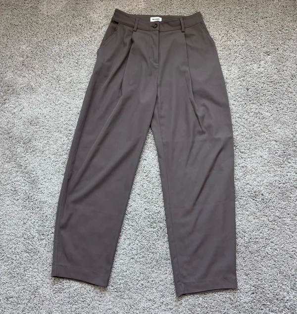 ASOS Weekday Ovoid Pants in Dark Brown - Image 6