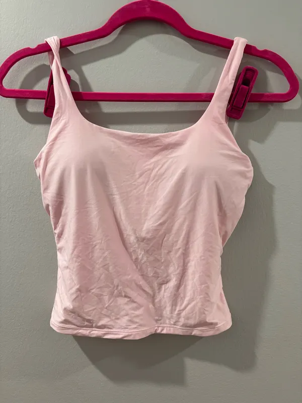 Basic Square Neck Pink Tank - Image 4
