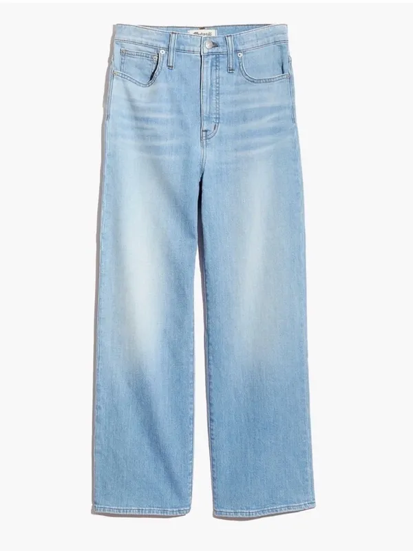 Madewell Wide-Leg Cropped Slim-Fit Jeans AN325 Size 30 - Image 9