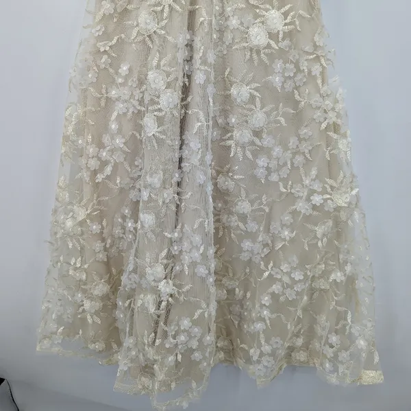 NWT LULU'S Flourishing Embroidered Lace Fit & Flare Midi Dress - Image 4