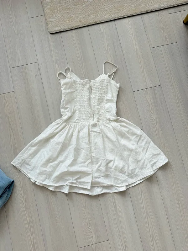 Storia White corset mini dress - Image 4