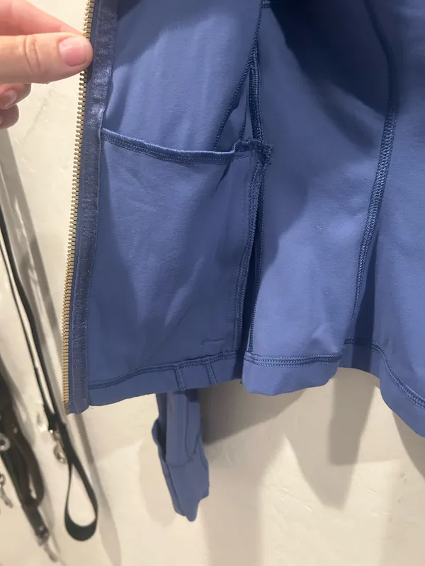 Lululemon Blue Full Zip Athletic Track Jacket Women's - Image 6