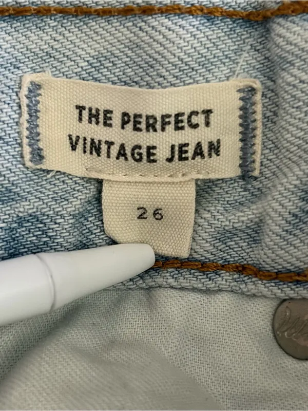 Madewell The perfect vintage Jean Sz 26 high rise light wash Straight-Leg Jeans - Image 6