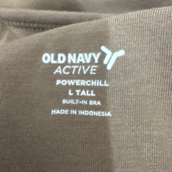 Old Navy Active PowerChill Jumpsuit Brown Size Large Tall Built-in Bra New - Image 2