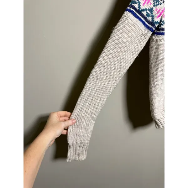 American Eagle Outfitters Fair‎ Isle Knit Sweater S Cottagecore Cabincore Ski - Image 2