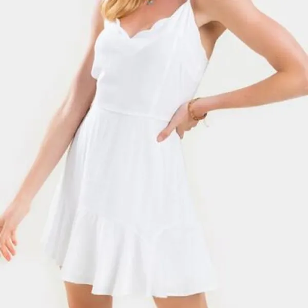 ✨ Sonia Scalloped Mini Dress✨ - Image 3