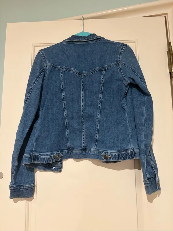 Wrangler Classic Blue Denim Jean Jacket Size S - Image 2