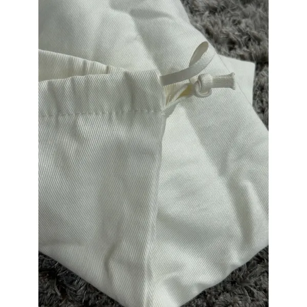 Single Salvatore Ferragamo Off White Canvas Storage Dustbag Cover 16x8 - Image 4