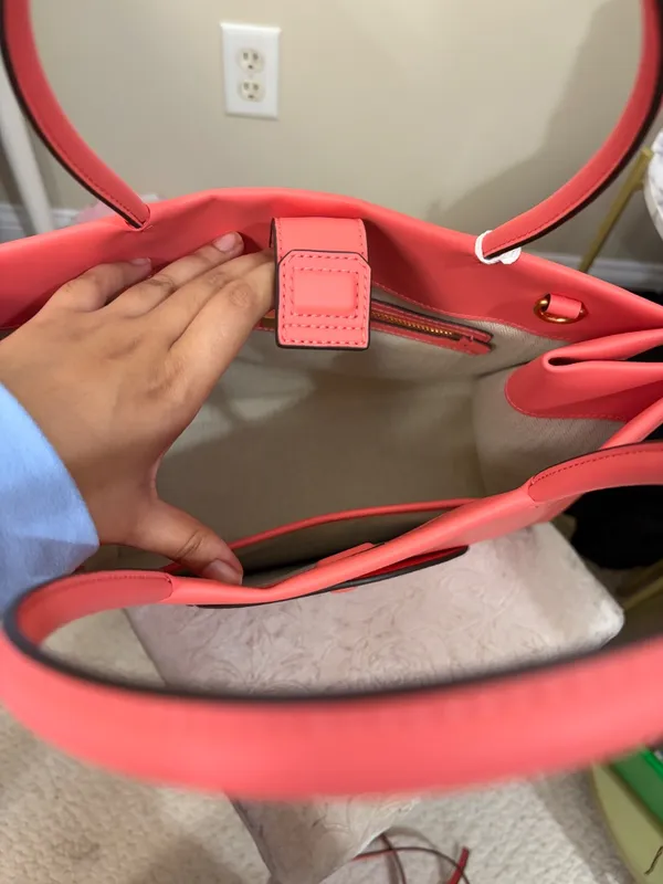 NWT Tory Burch Ella Small Tote in Coral Crush - Image 2