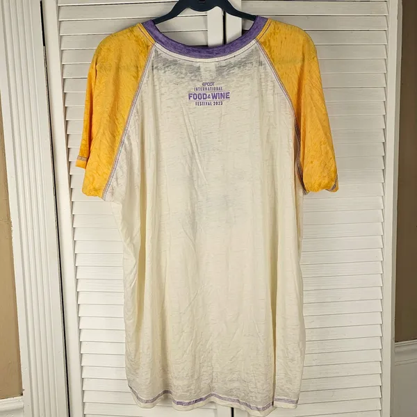 Disney Epcot 2023‎ Chef Figment Food And Wine Festival Passholder T-Shirt 2XL - Image 2