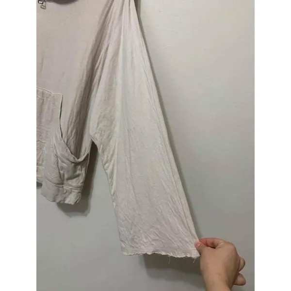T Alexander Wang‎ Beige Pullover Hoodie Medium - Image 2