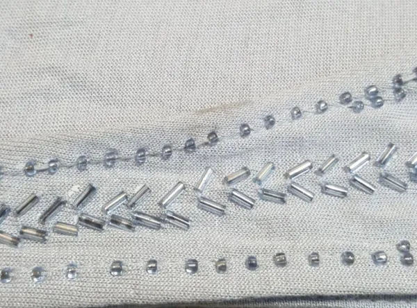 New York & Company Beaded Meckline Sleeveless Top - Image 5