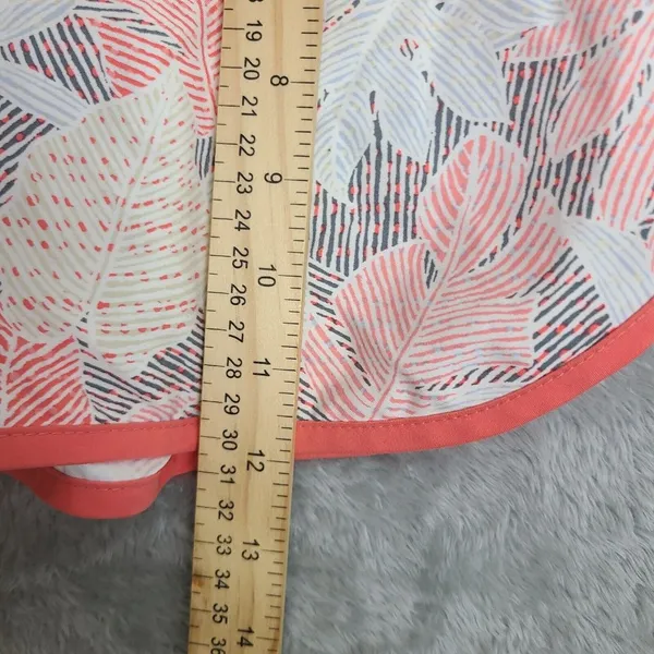 Columbia‎ PFG Tropical Print Shorts Women's Size Small Orange and White - Image 8