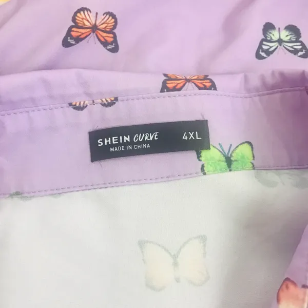 Butterfly Print Button Down Top - Image 8