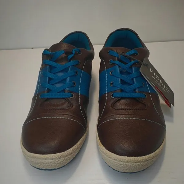 New brown and blue sneakers by vionic sz 8.5 - Image 3