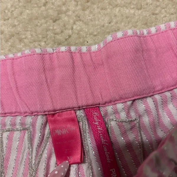 PINK - Victoria's Secret Y2K Striped Pants - Image 3