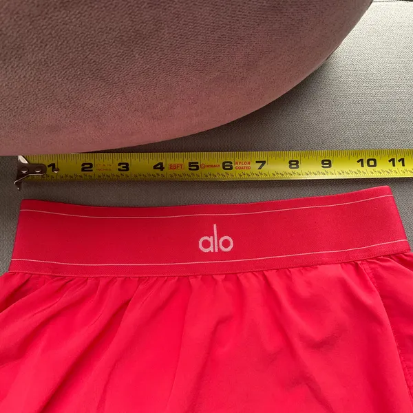 Alo Yoga Match Point Tennis Skirt Candy Red XXS - Image 3