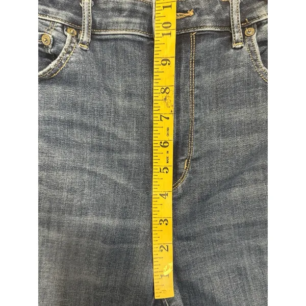 American Eagle Hi Rise Stretch Bootcut Flare Jeans Women's 14x29 Blue Dark Boho - Image 7