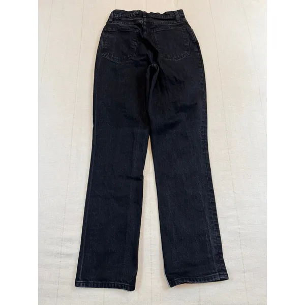Abercrombie & Fitch | The 90s Straight Jeans Black‎ | Women's 26/2R Curve Love - Image 3