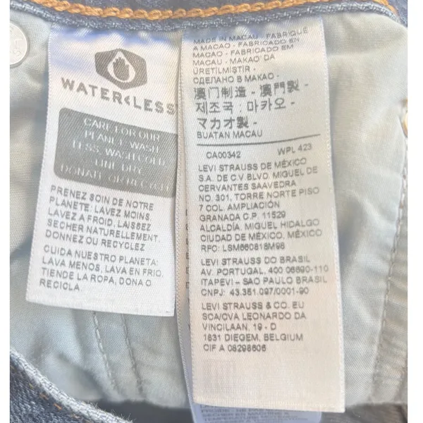 Levis Premium Ribcage Straight Ankle Jeans Blue W29 L27 High Rise Button Fly - Image 12