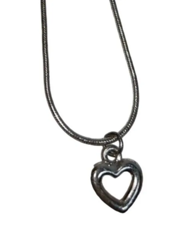 Sterling Silver Silver Heart Charm Bracelet With Thin Chain For Women A200 - Image 9