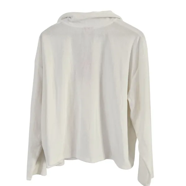 NWD Stoney Clover Target White Terry Pullover 1/2 Zip Sweatshirt Size 1X - Image 2