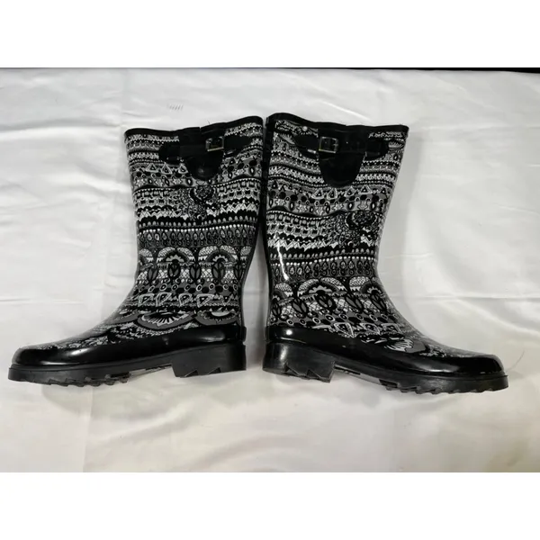 Sakroots Womens Patterned Waterproof Rain Boots Size 8 SKU 7407 - Image 3
