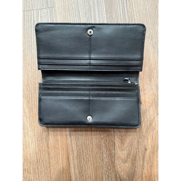 Marc Jacobs Beige Leather Wallet Snap‎ Closure Card Holder Zip Pocket - Image 4