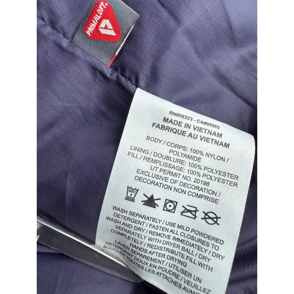 Nike ACG Therma-FIT ADV Lunar Lake Puffer Vest Purple Print Womens L Gorpcore - Image 7