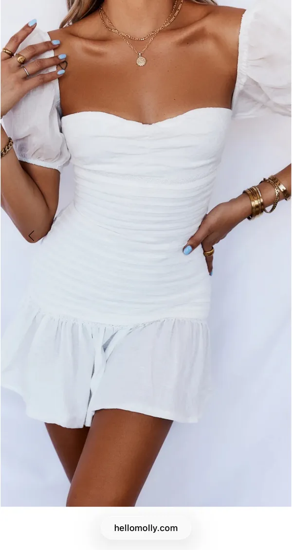Hello Molly St Cloud Mini Dress White - Image 2