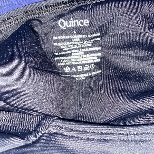 NWT Quince Black Italian Cami One-Piece Swimsuit Women's Size Small - Image 7