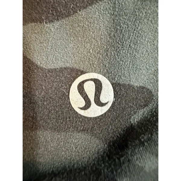 Lululemon Pants‎ Womens 12 Green Camo Ankle Leggings Yoga Athletic 21" Inseam - Image 4