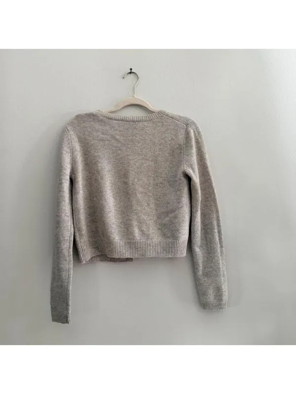 Reformation Clara Cashmere Crew Cardigan - Image 4