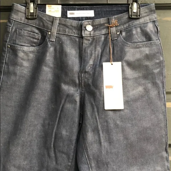 Levi's Mid‎ Rise Bootcut Skinny Waxed Jeans nwt - Image 3
