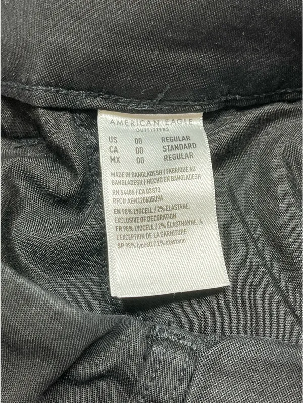 American Eagle Black Cargo Pants - Image 5