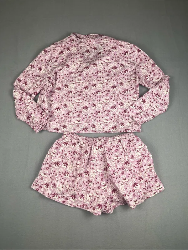 For Days Floral Pajama Set in organic cotton Size: Medium - Image 4