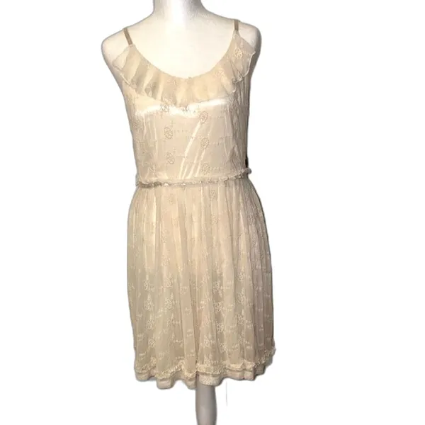 Altar'd State Cream Lace Dress. Large - Image 2