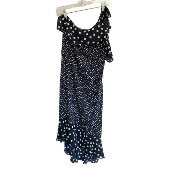 A NEW DAY Women's Polka Dot One Shoulder Midi Dress - L‎ - Image 4