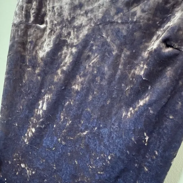 Vintage 90s Y2K Charlotte Russe Crushed Velvet Maxi Slip Dress XS - Image 4