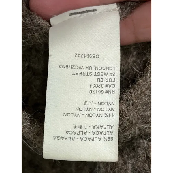 Free People Alpaca Reach for the Stars Sweater Striped Slouchy Boho Casual Large - Image 9