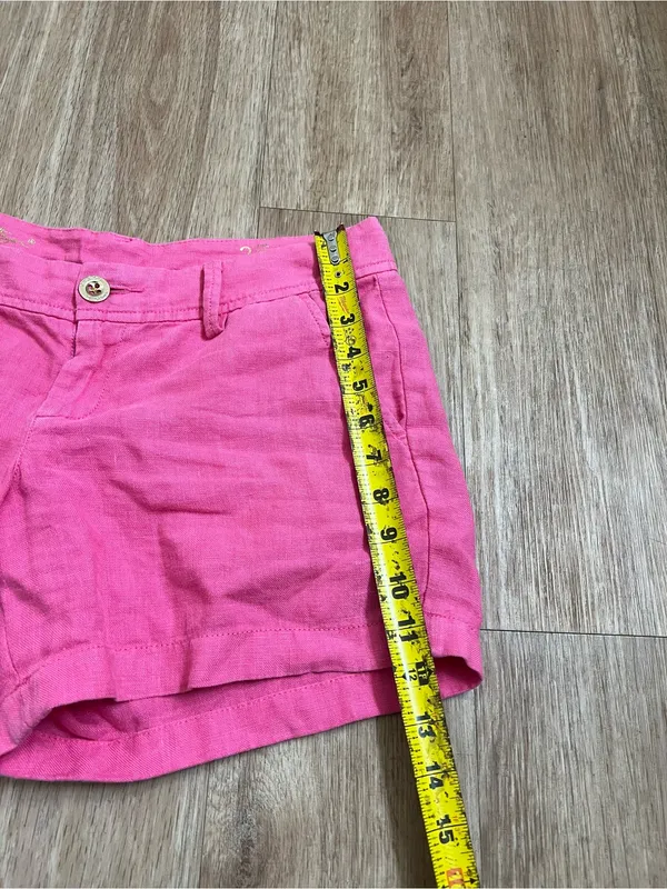 Lilly Pulitzer Bright Pink 100% linen Bermuda Shorts - Image 6