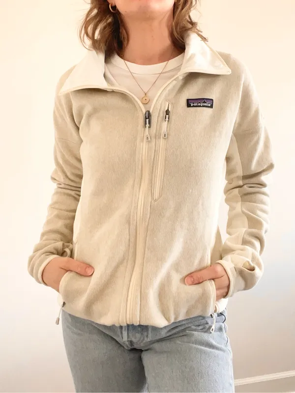 Patagonia Women's Cream Full-Zip Fleece Jacket - Image 2